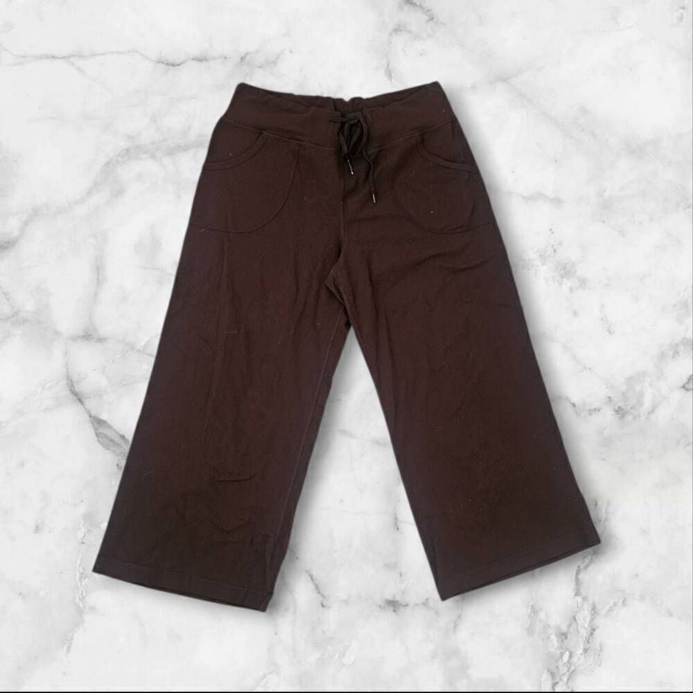 Lululemon Size 10 Brown Yoga Pants Wide Leg